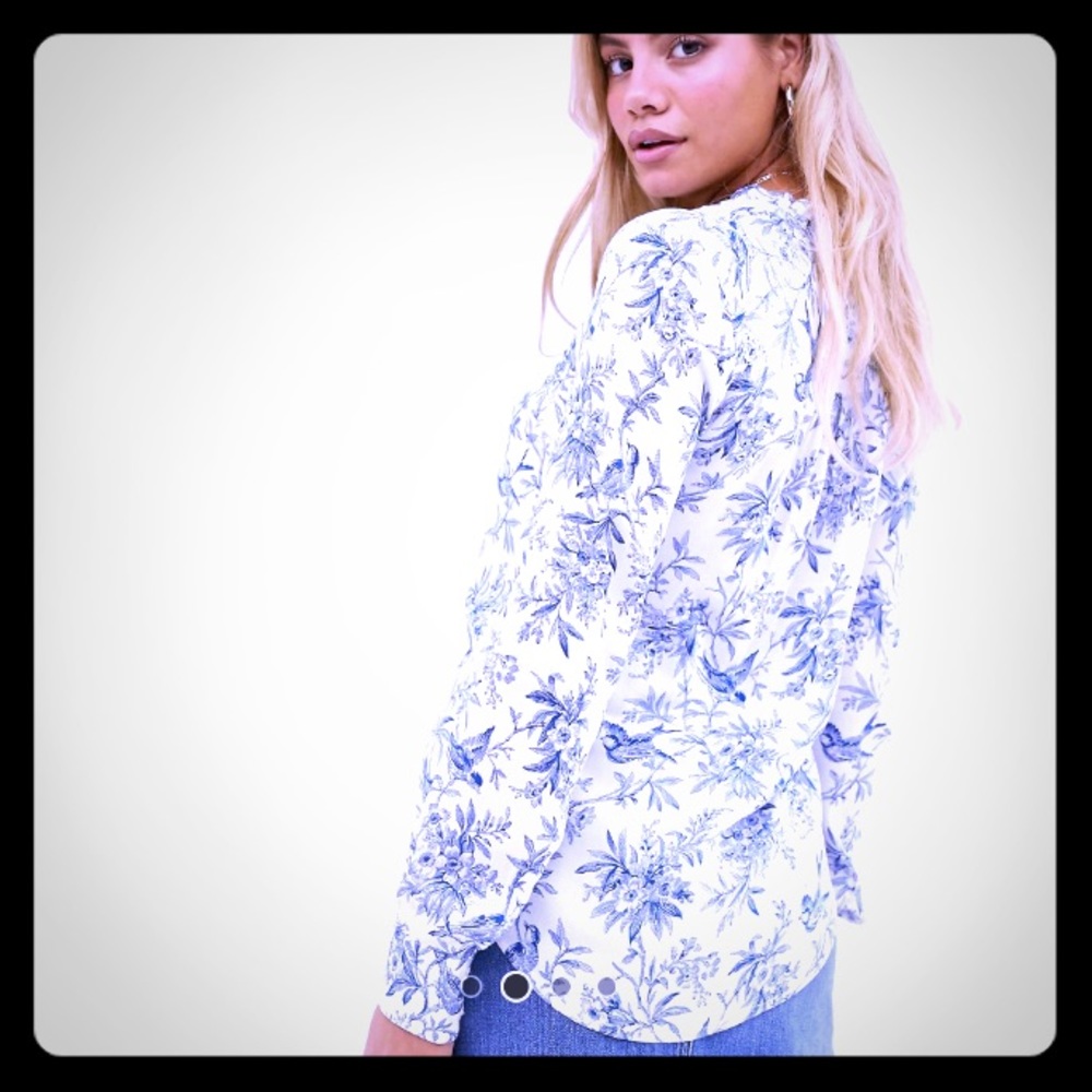 Asos Oasis shirt in bird print
